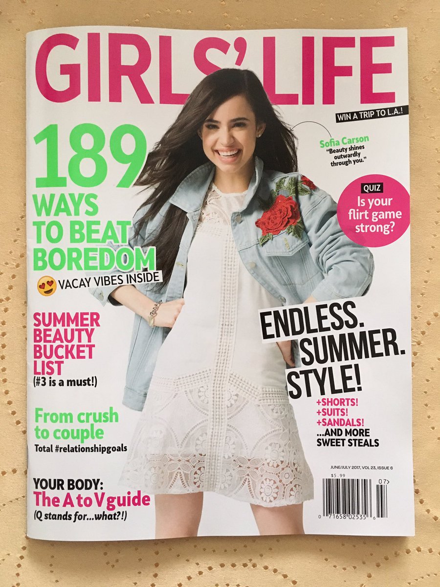 sunshine78151's tweet photo. @SofiaCarson Just got my issue of #GLSofia Love it SO much! It is AMAZING!๐๐๐ https://t.co/zMaa1VdM3e