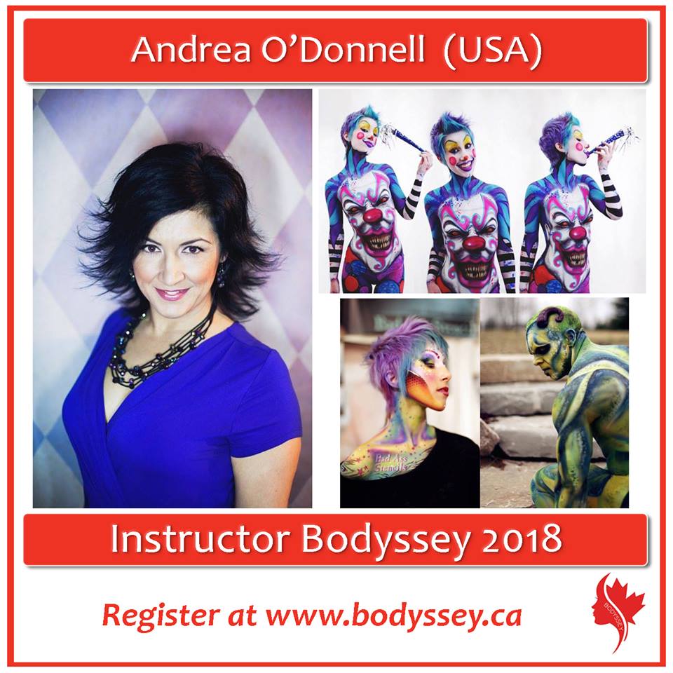 TBodyssey's tweet photo. @Andreas2ndSkin is coming to teach @TBodyssey! Excited to see Bam Stencils there! #Bodypaint #Facepaint #stencils #Bodysesy #CAFABA #bodyart https://t.co/I38xZH0yjL