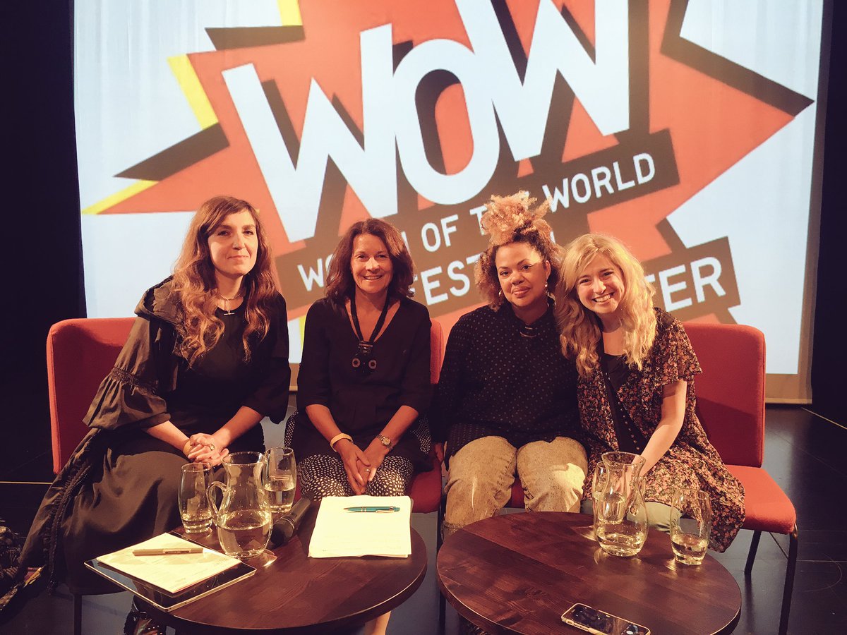 NewmanEJ's tweet photo. Great day @StoryhouseLive @WowserChester - a privilege to be on a panel with such inspiring women @miafilms @SaffronRecords @JoHenwood https://t.co/qX9mrFukir