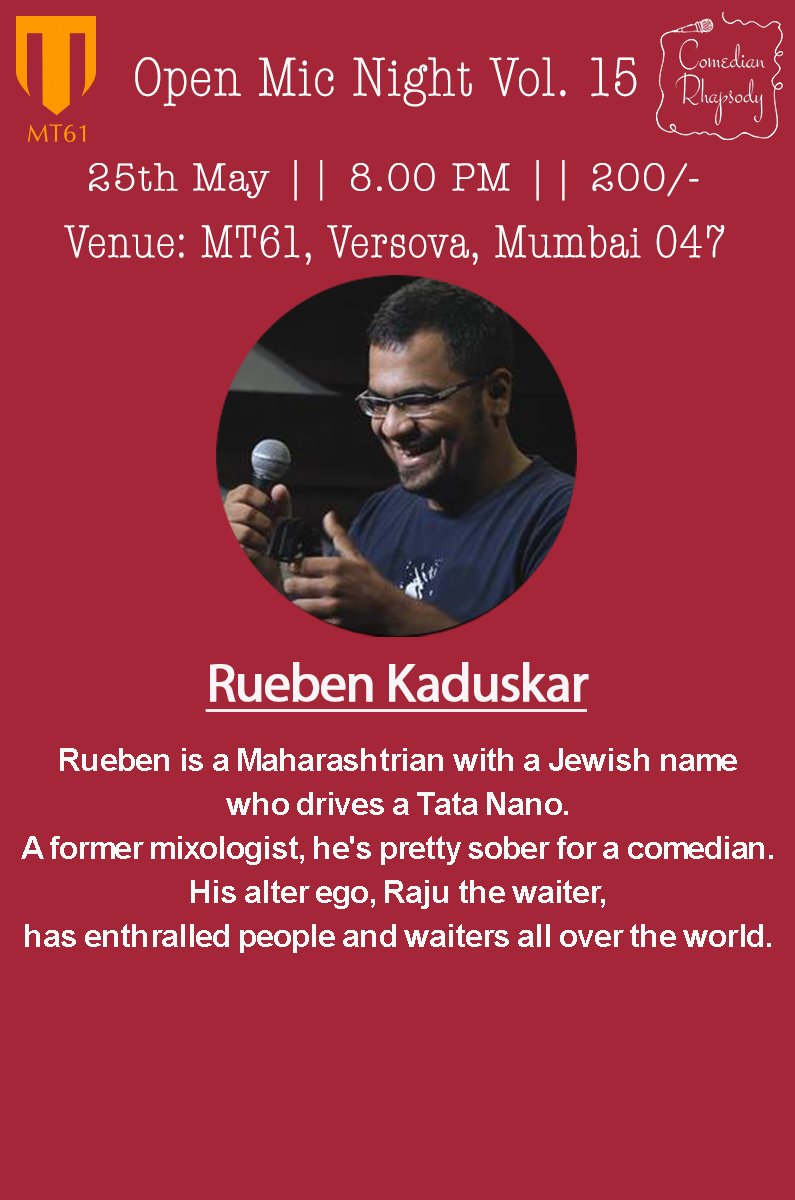 comedianrhap's tweet photo. @rararueben doing an open spot!
 #mt61 #versova #standup #comedy #OpenMic #LOL 
https://t.co/jFZDqL4eOE https://t.co/v7SxSEzlld