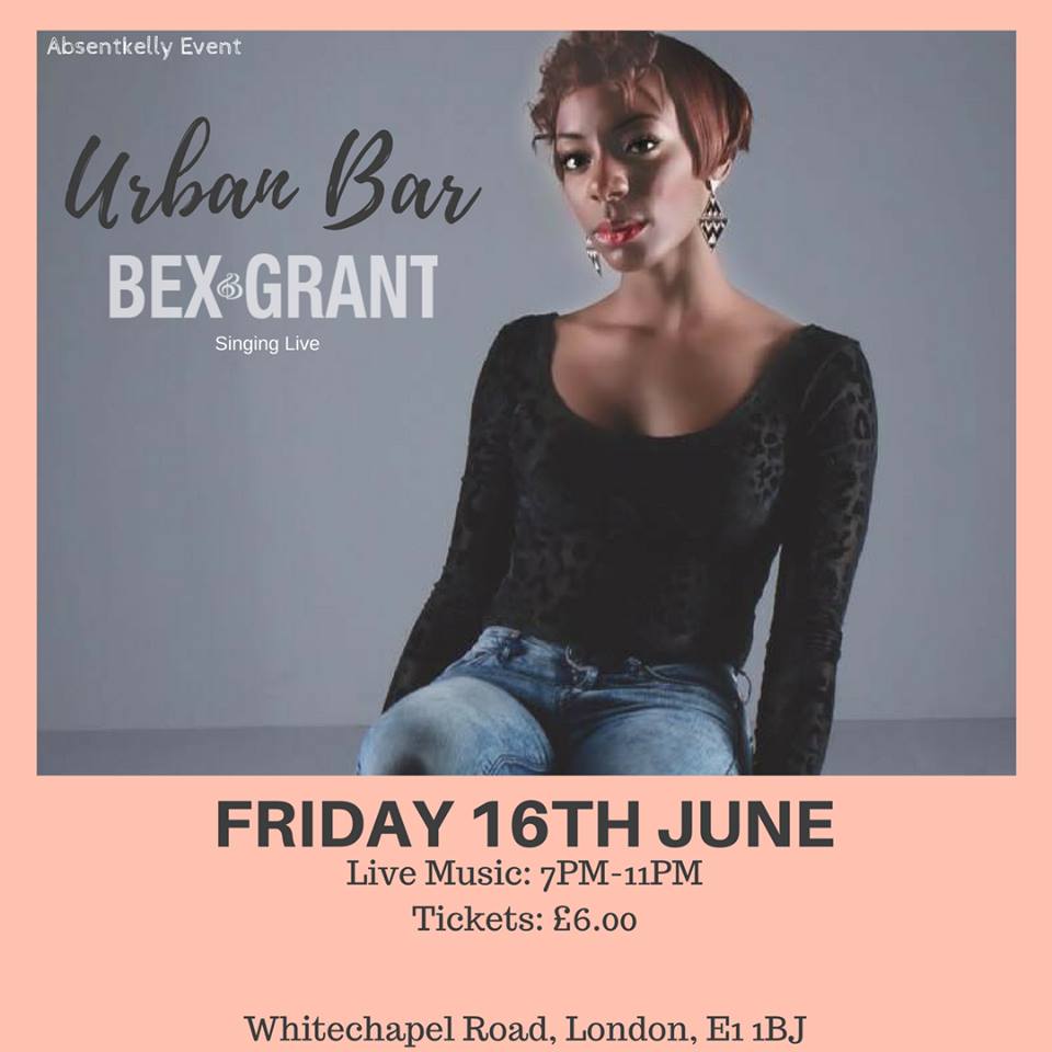 BexGrantMusic's tweet image. Singing at @urbanbarwhitechapel with my #guitarist.on 16.6.17. The @ABSENTKELLY E1 Live showcase  #livesoul acts from 8pm tickets £6