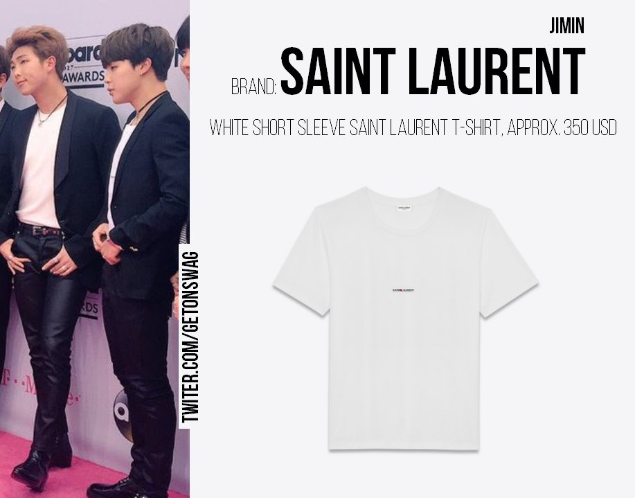 jimin saint laurent t shirt