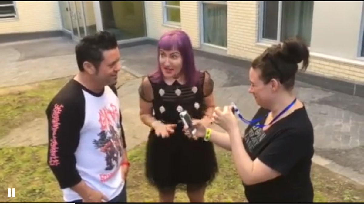 PunKanormal's tweet photo. We had so much fun with Joe (@lagwagon) and Erin (@fat_wreck) at @MelanieKayePR's media party! Stay tuned, more to come! #Pouzza7 https://t.co/I1gXHgBVwE