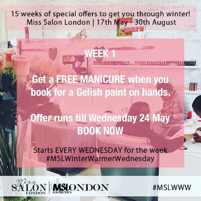 misssalonSA's tweet photo. #MSLParkhurst 0118806377
#MSLMenlynMaine 0123484908
#MSLMorningside 0113265769
Don't miss out... Offer ends on Wednesday 🙌 https://t.co/CKjtnFC6ro