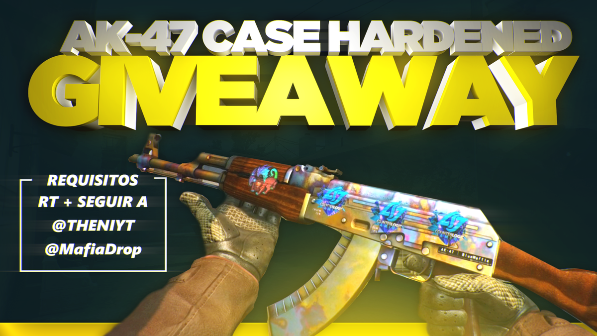 GIVEAWAY AK-47 CASE HARDENED MW! 
-RT
-Follow <a href="/MafiaDrop/">MafiaDrop</a> 
-Follow @THENIYT