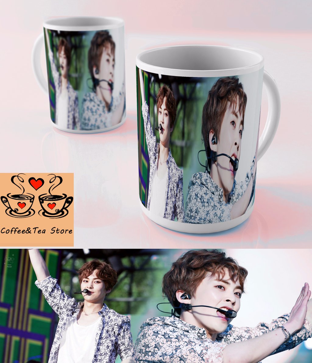 CoffeeETeaStore's tweet photo. Para a compra, utilize o código #C002 no formulário! Diretamente para as EXO-ls fizemos com carinho estampa do Kim Minseok! #CoffeeETeaStore https://t.co/iuexu7l9Au