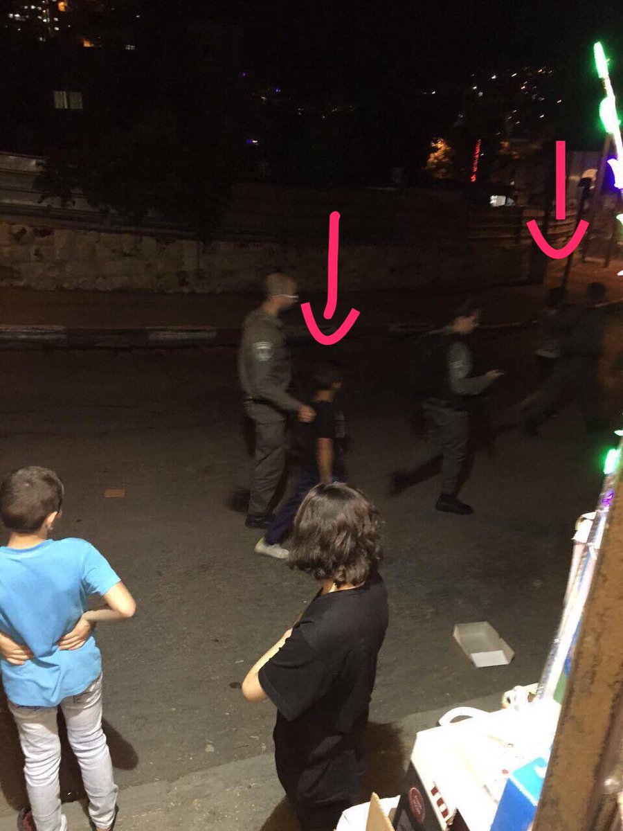 AbbsWinston's tweet photo. Two #Palestinian children (look like they're under 10) kidnapped by #Israeli Occupiers in Silwan, Occupied #Jerusalem https://t.co/m1wrdAQd77