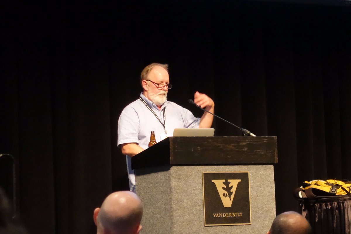 JohnnyFoxe's tweet photo. The one and only Charlie Schroeder gives the Founders Lecture at #IMRF2017 in Nashville https://t.co/eZ5Nq9uim3