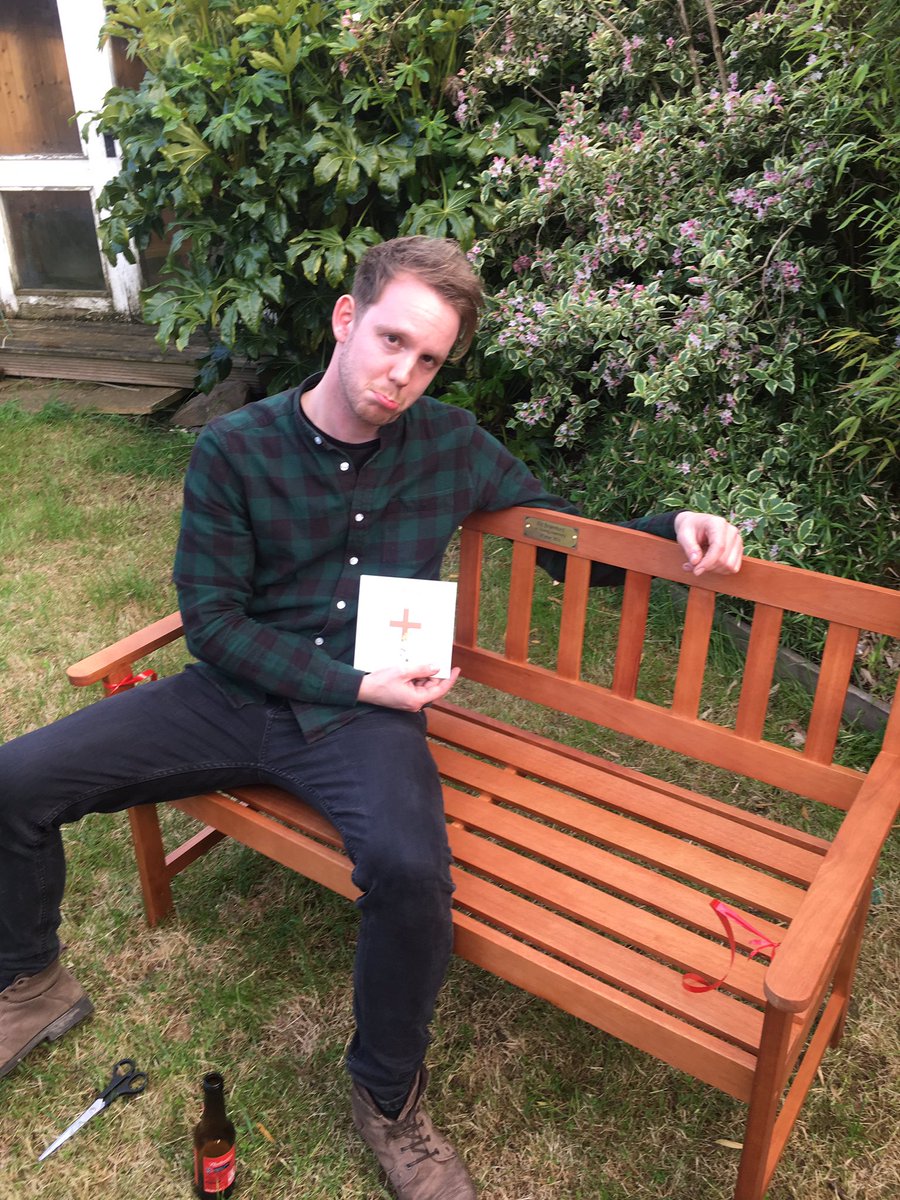 Dave_Tidmarsh's tweet photo. Happy Birthday @EdShredz 

Here he is looking impressed with his gift... https://t.co/Qg8VmsHMl7