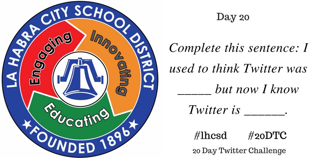 peerlessgreen's tweet photo. You made it, #LHCSD! It's the last day of the #20DTC! What do you now know about Twitter that you didn't know before? https://t.co/BGtD4At3ha