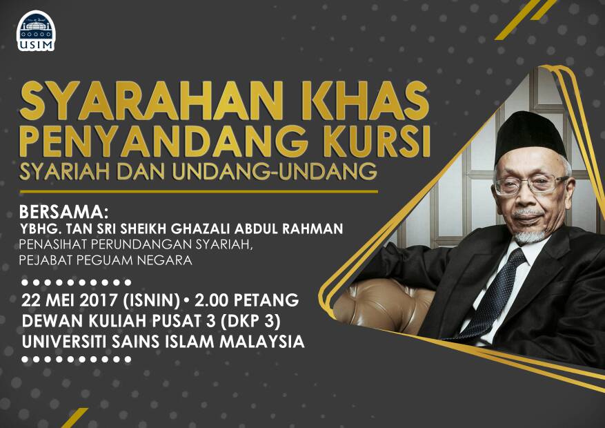 22 MEI 2017 | ISNIN | 2:00 PETANG | DKP 3

🌸 Syarahan Khas Penyandang Kursi Syariah dan Undang-Undang 🌸

Jommmm semuaaaa !!!