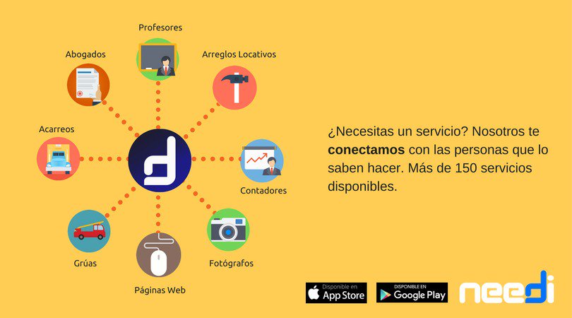 Neediapp's tweet photo. NUEVA APP DE SERVICIOS, si no lo encuentras nosotros lo buscamos por ti. #needi #needilobuscaporti
Link de descarga https://t.co/octzxx7yh8 https://t.co/Z18aqMQwQJ