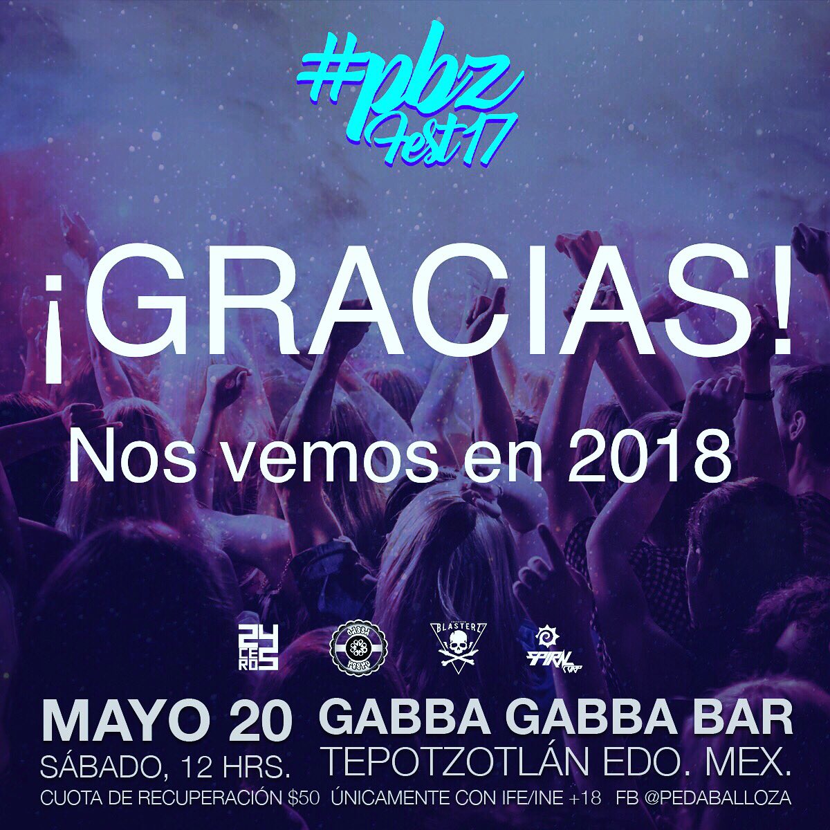 pedaballoza's tweet photo. Gracias a todos por hacer posible #PBZfest17 https://t.co/bDakJ0vRVT