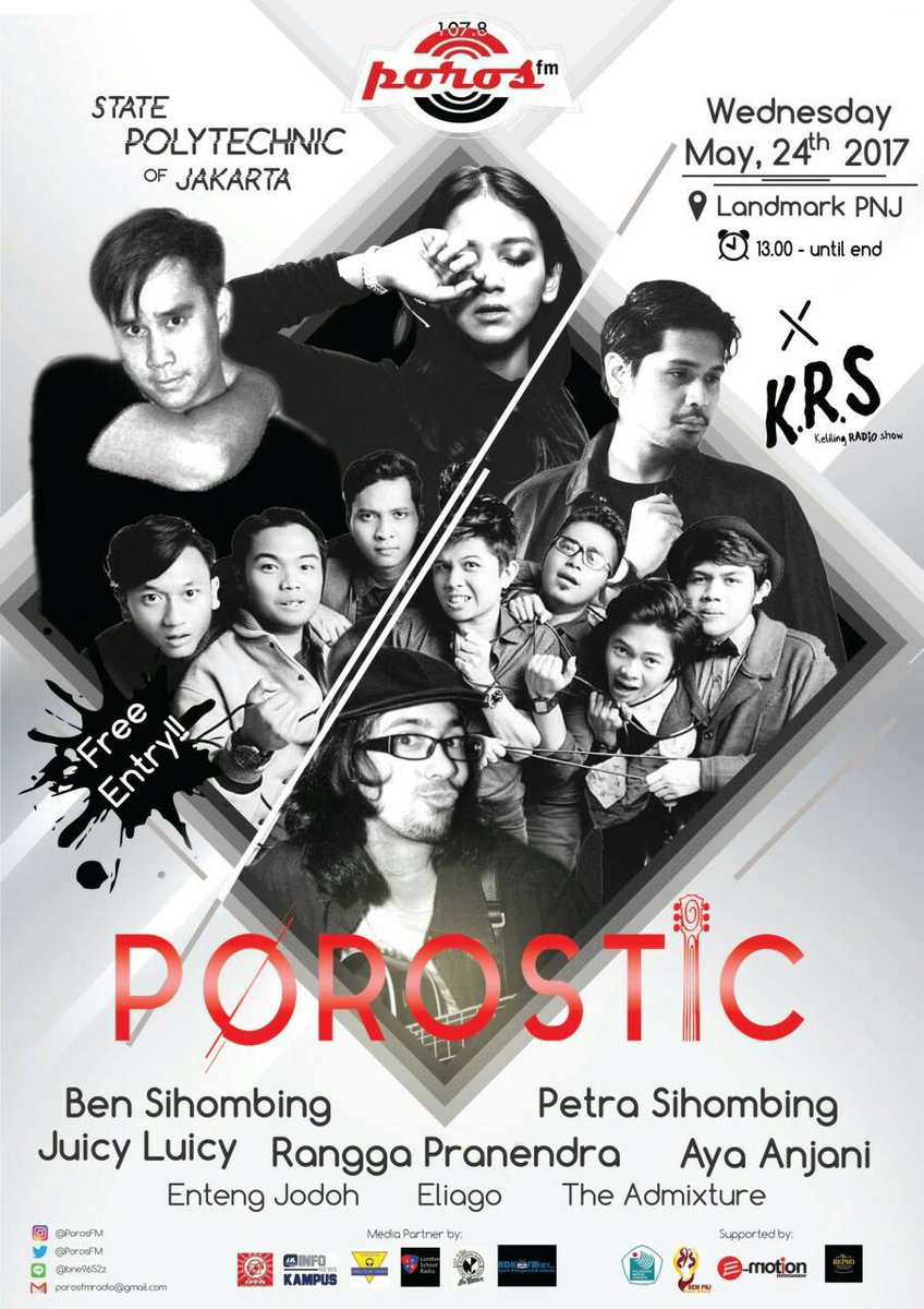 Morning teksavers!
Pagi ini mimin mau kasih tau acara kece parah yg bakal di adain sm Porosfm yang berada di PNJ.
Cek 👇👇
<a href="/porosfm/">Poros 107.8 FM</a>
#PorosxKRS