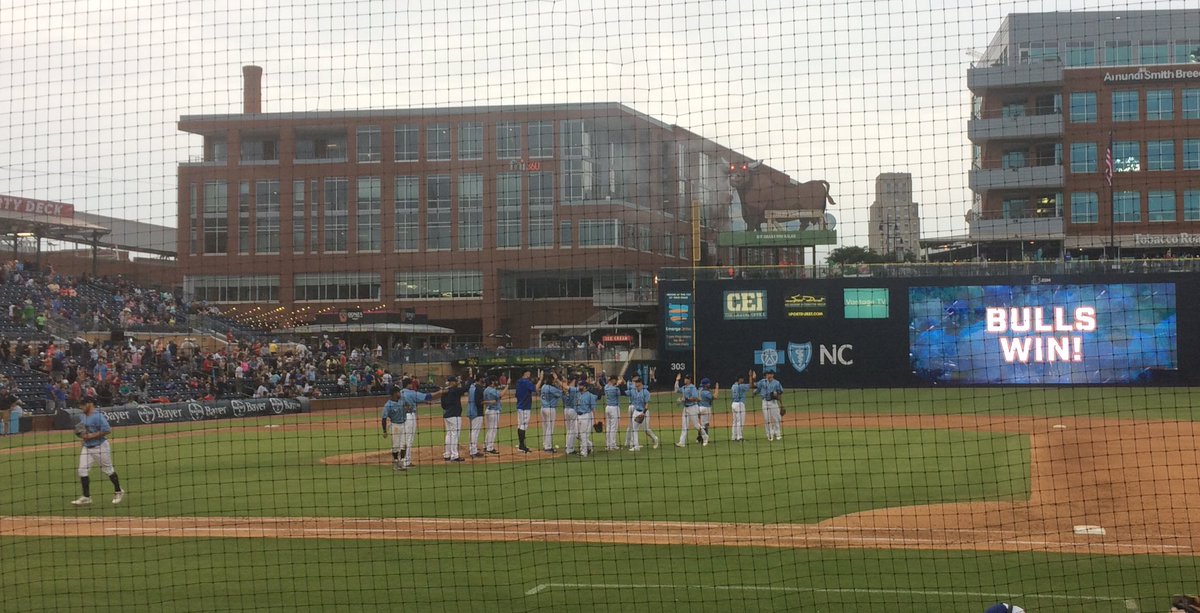 stevengoldfarb's tweet image. Bulls win! As @Moogfest comes to a close, great to relax and enjoy a @DurhamBulls game! #Moogfest2017