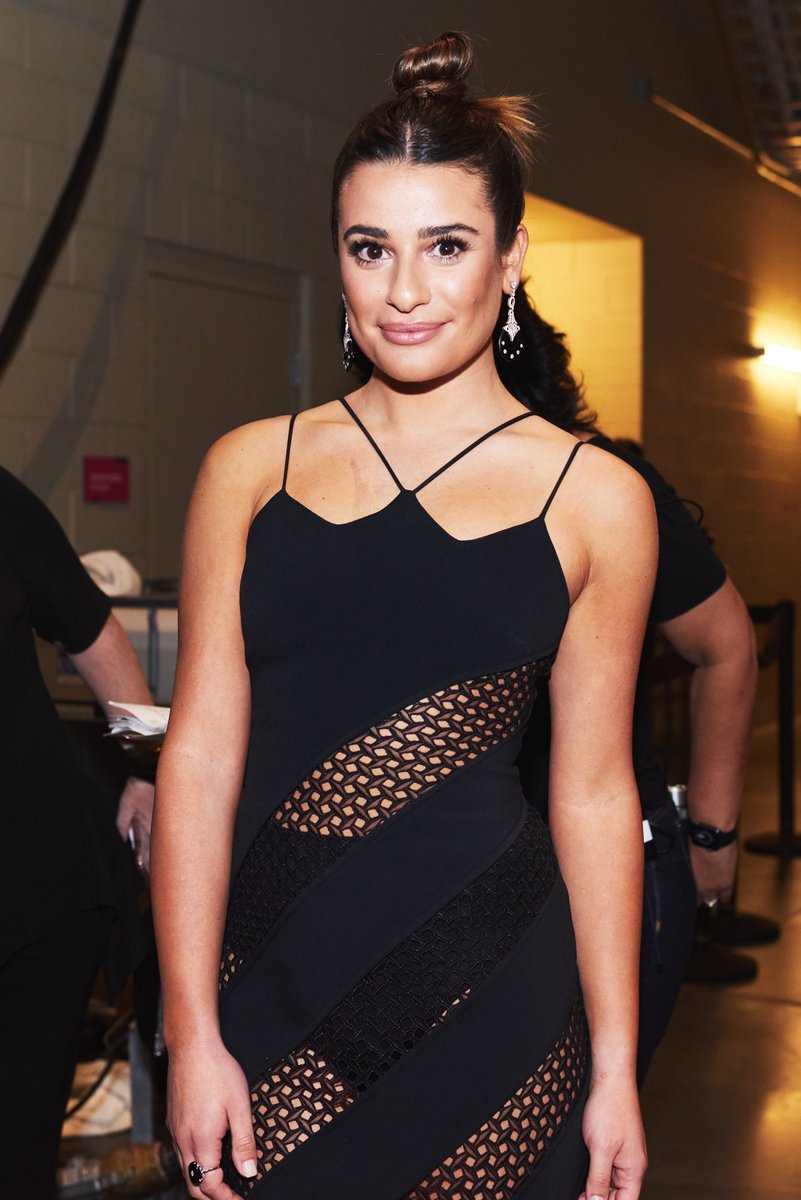 BBMAs's tweet photo. The stunning @LeaMichele backstage at the #BBMAs ❤️ https://t.co/sXcZEkRBvm