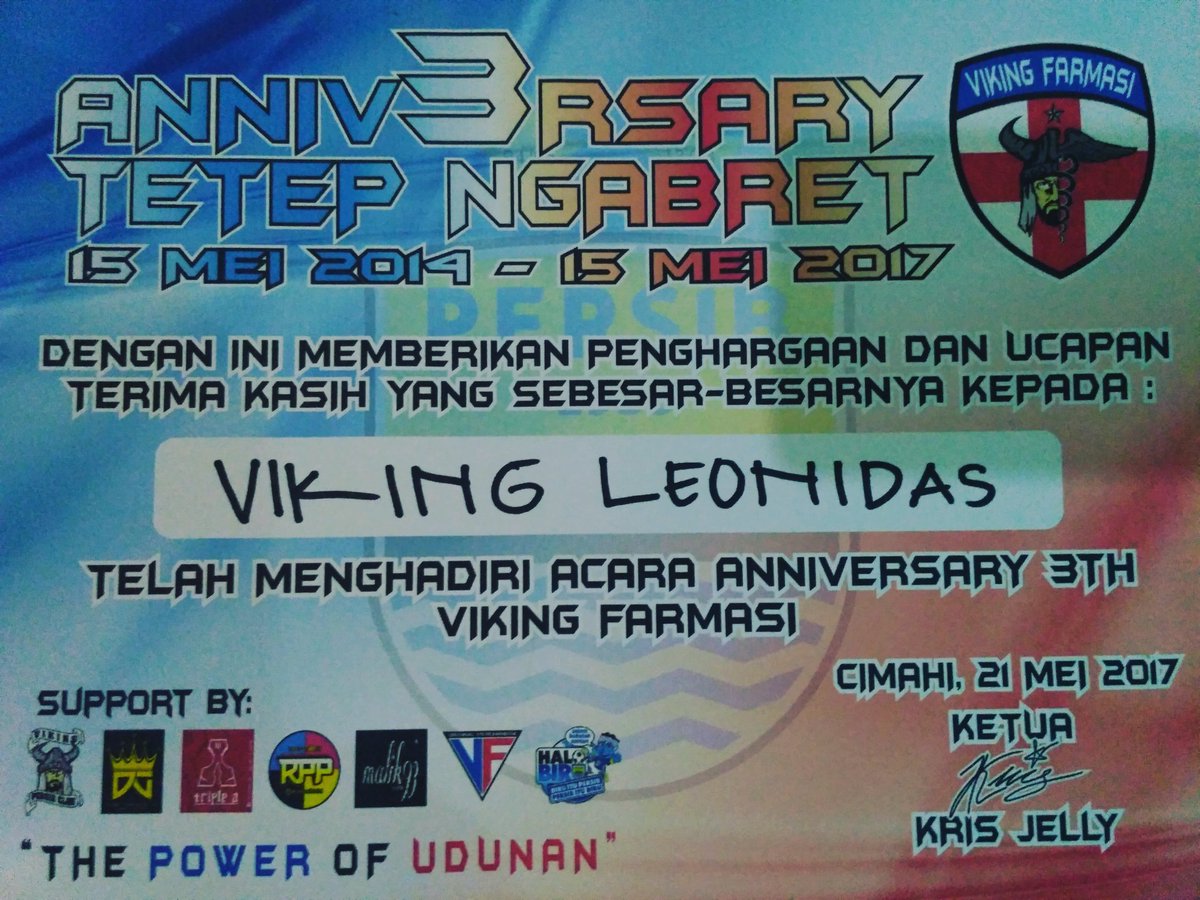 Hatur nuhun <a href="/VikingFarmasi/">Viking Farmasi</a> @FarmasiBoys acara na luar biasa