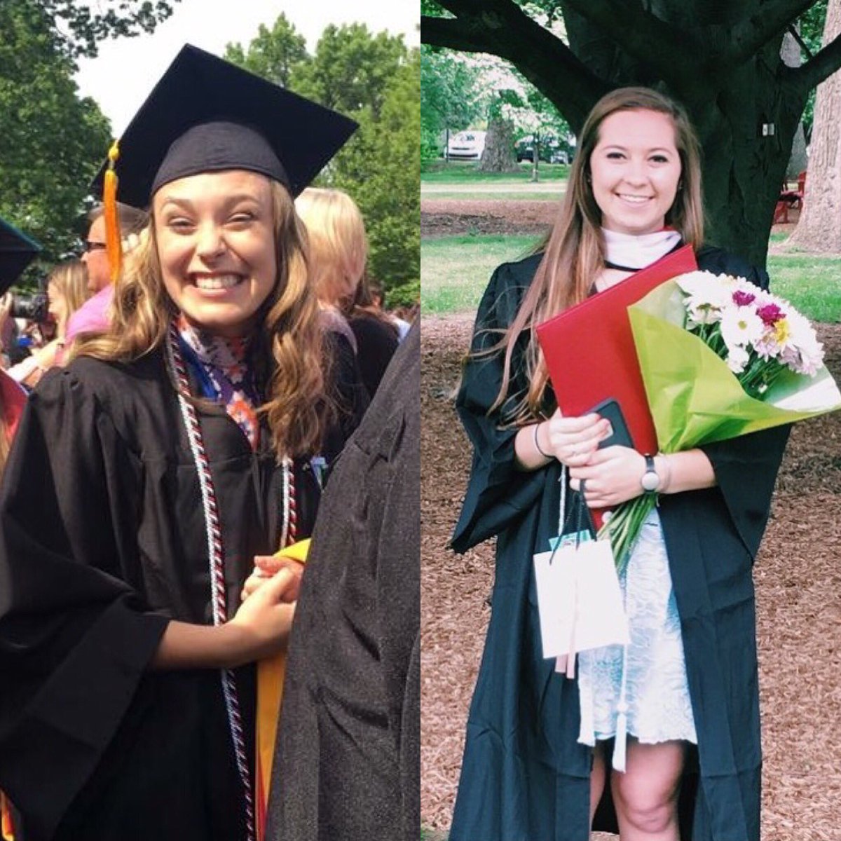 albrightlymcrew's tweet photo. Happy graduation to our secretary Amanda and crew member Sam! We are so proud of you both! 👩🏼‍🎓💕👩🏻‍🎓 https://t.co/LIAuQsSeUg