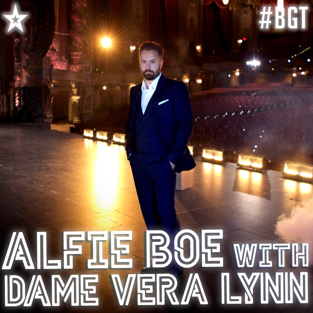 Look who's here. We're very excited that @AlfieBoe will be performing with @VeraLynnDecca during tonight's #BGT Results show on @ITV. 🎤⭐️