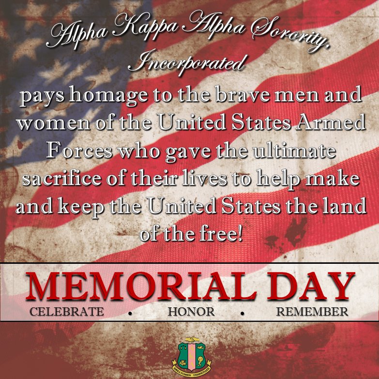 akasorority1908's tweet photo. #AKA1908 #MemorialDay https://t.co/DxonfpqmPJ