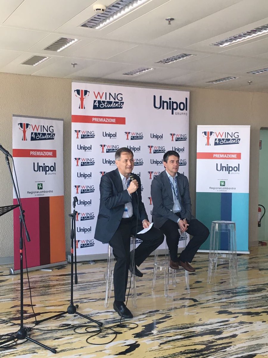 Unipol_PR's tweet photo. Alberto Federici alla premiazione di #Wing4Students: “L’impegno in favore dei giovani è uno dei driver che guida i nostri progetti" https://t.co/o750AyAseF