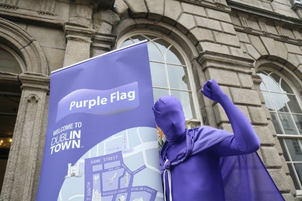 weareDublinTown's tweet photo. Purple Reign for @CreativeQDublin @DameDistrict as Purple Flag accreditation renewed! More details here https://t.co/CKw69nZGMo #DublinTown https://t.co/drXqOpIGof