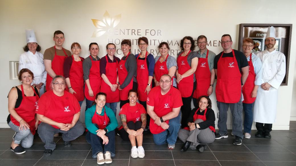 Jax7810's tweet photo. @pspkingston May Challenge SLC Essence Dining Room healthy cooking class! What a great day!#cfbhealthpro https://t.co/VjZ5aJdeBx