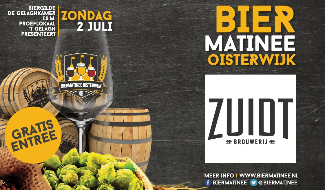 De 7e deelnemer aan het Biermatinee: Brouwerij Zuidt! #Biermatinee #Oisterwijk