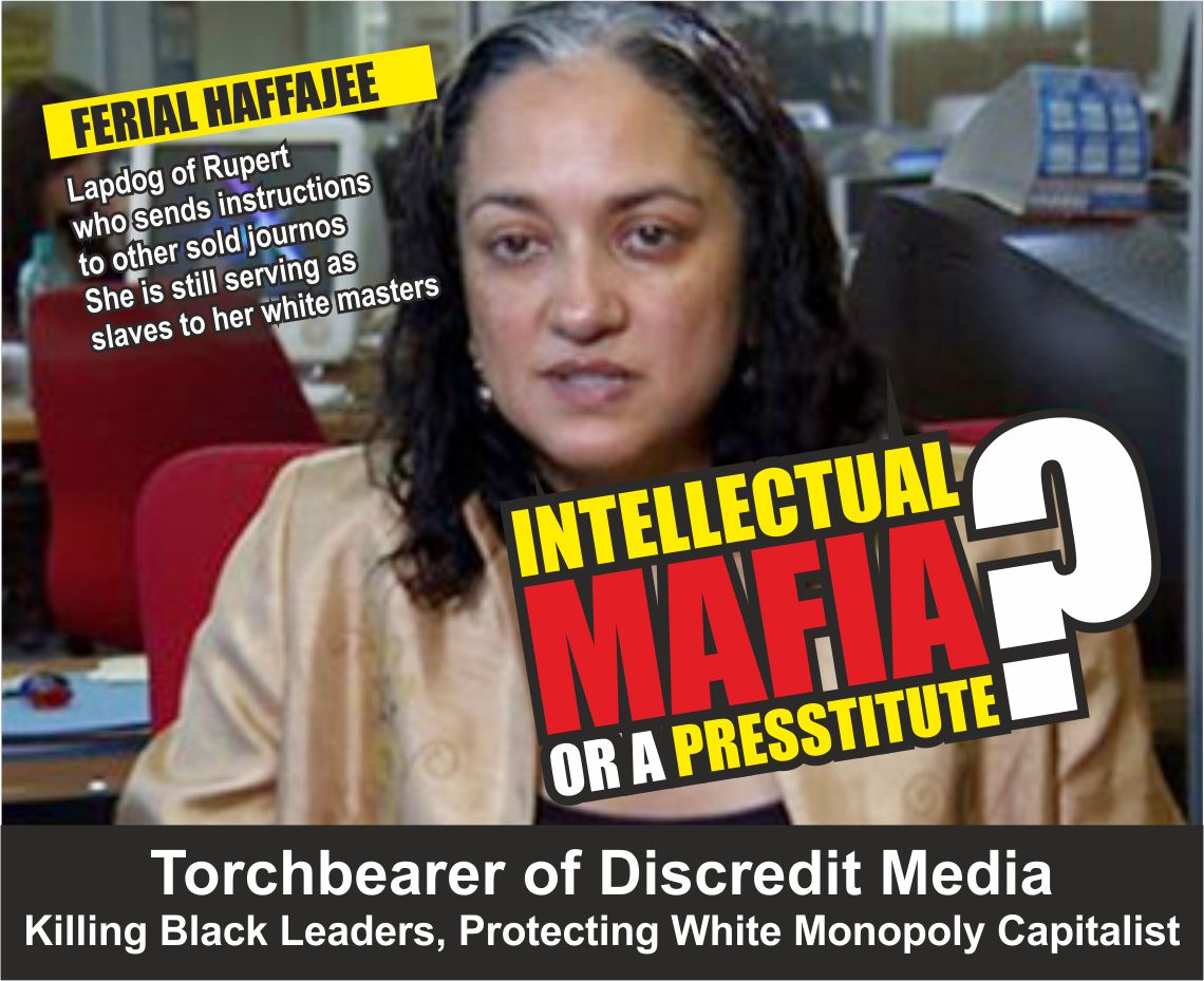 DidYouKnowZA's tweet photo. @ferialhaffajee is a Lapdog of Rupert, she sends instructions to other sold journos
She is still serving as slaves to her white masters https://t.co/HD1coaO9Kd