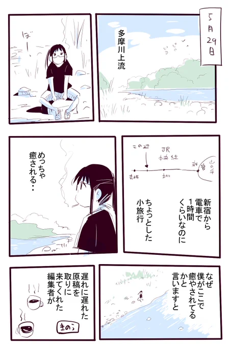 多摩川上流より 