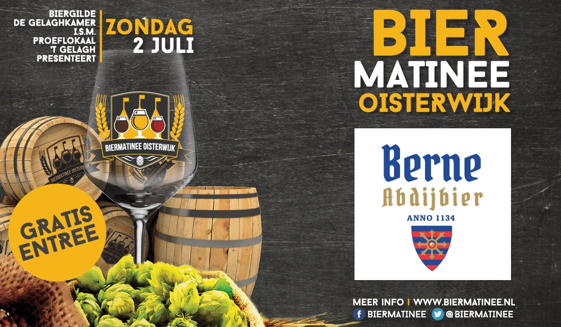 De 10e deelnemer aan het Biermatinee: Berne Abdijbier! (@Berneabdijbier) #Biermatinee #Oisterwijk