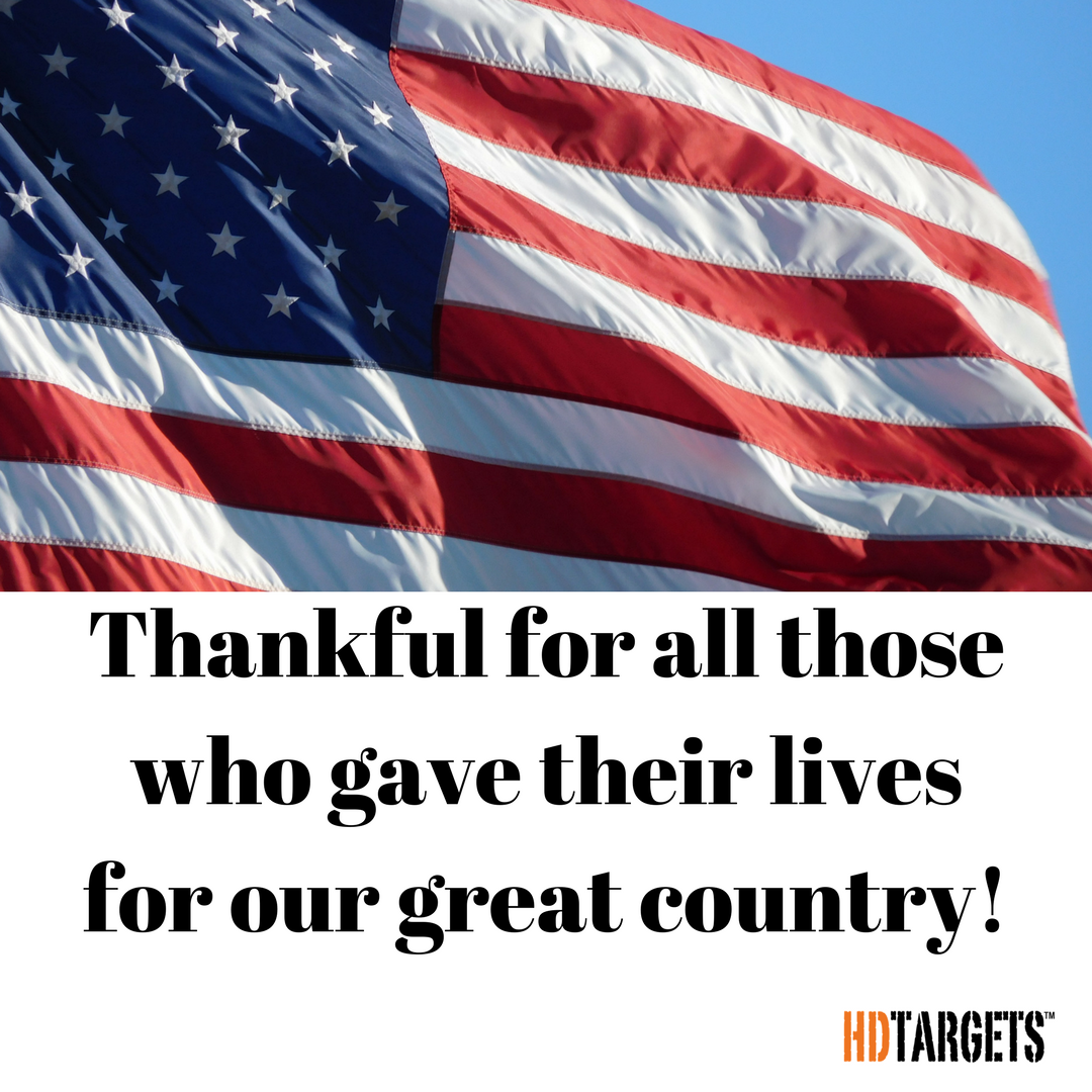 HdTargets's tweet photo. Thankful for all those who gave their lives for our great country!
#hdtargets #memorialday2017 https://t.co/LryZFRkOic