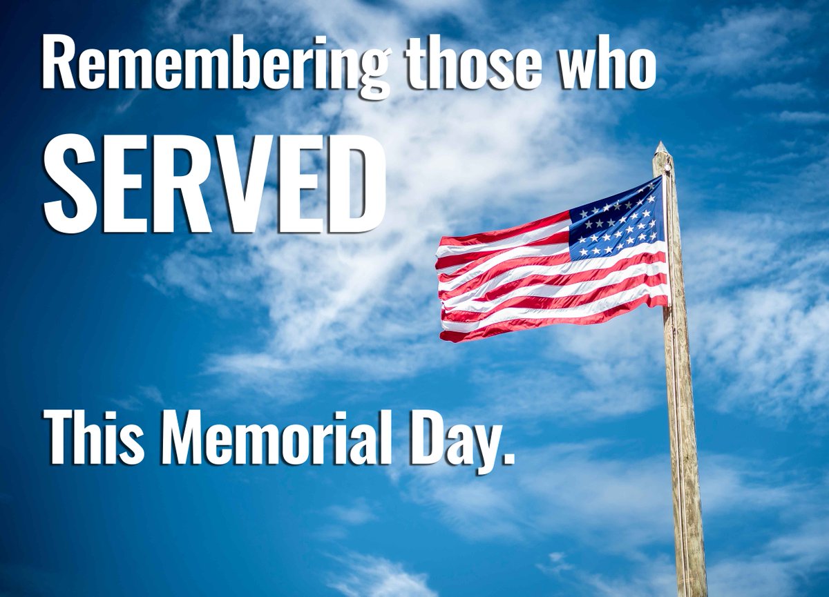 Remembering those who served. #memorialday