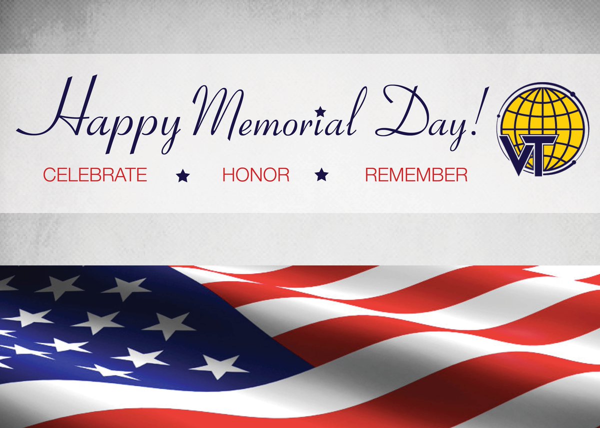 VersaTechToday's tweet photo. VersaTech remembers those who have served. #VTToday #MemorialDay https://t.co/W1c51twxKe