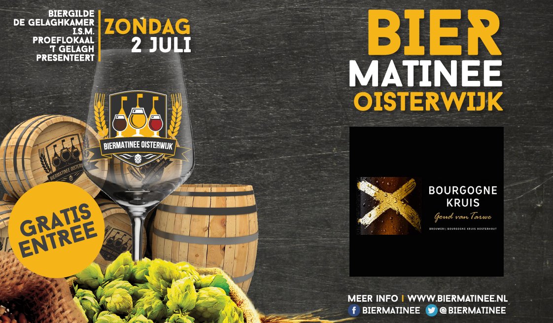 De 13e deelnemer aan het Biermatinee: Brouwerij Bourgogne Kruis! #Biermatinee #Oisterwijk
