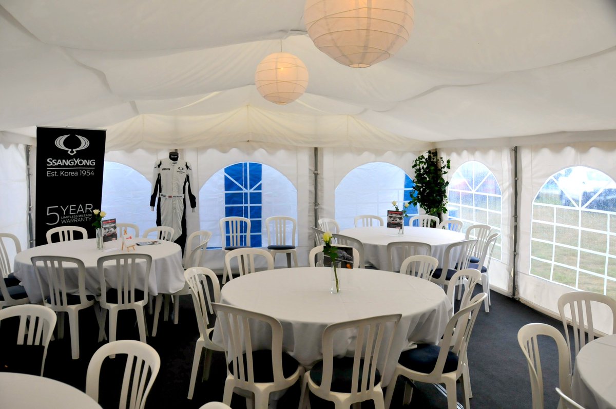 SsangYongRacing's tweet image. Our race hub and hospitality looking great, huge thanks to @JigsawMarquees @SouthfieldsTN and the team. See you @SilverstoneUK