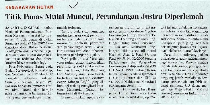 VanantaraCom's tweet photo. 1.Titik panas mulai muncul, perundangan justru diperlemah (Kompas,14). #KLHK #News #Vancom #Hotspot #Karhutla https://t.co/cPZ0XafoNu