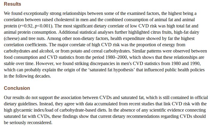 More saturated fat = less heart disease. More carbs = more heart disease! DA_MJmlW0AESAak