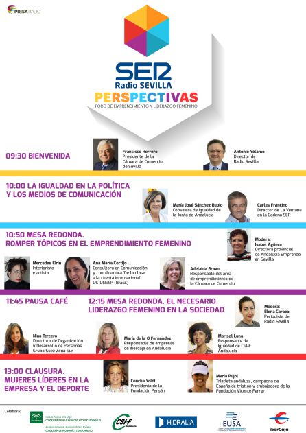 InfoHidralia's tweet photo. Participamos en la segunda mesa de #perspectivasSER: El necesario liderazgo femenino en la sociedad. @RadioSevilla #Igualdad https://t.co/rEJtscNDM7