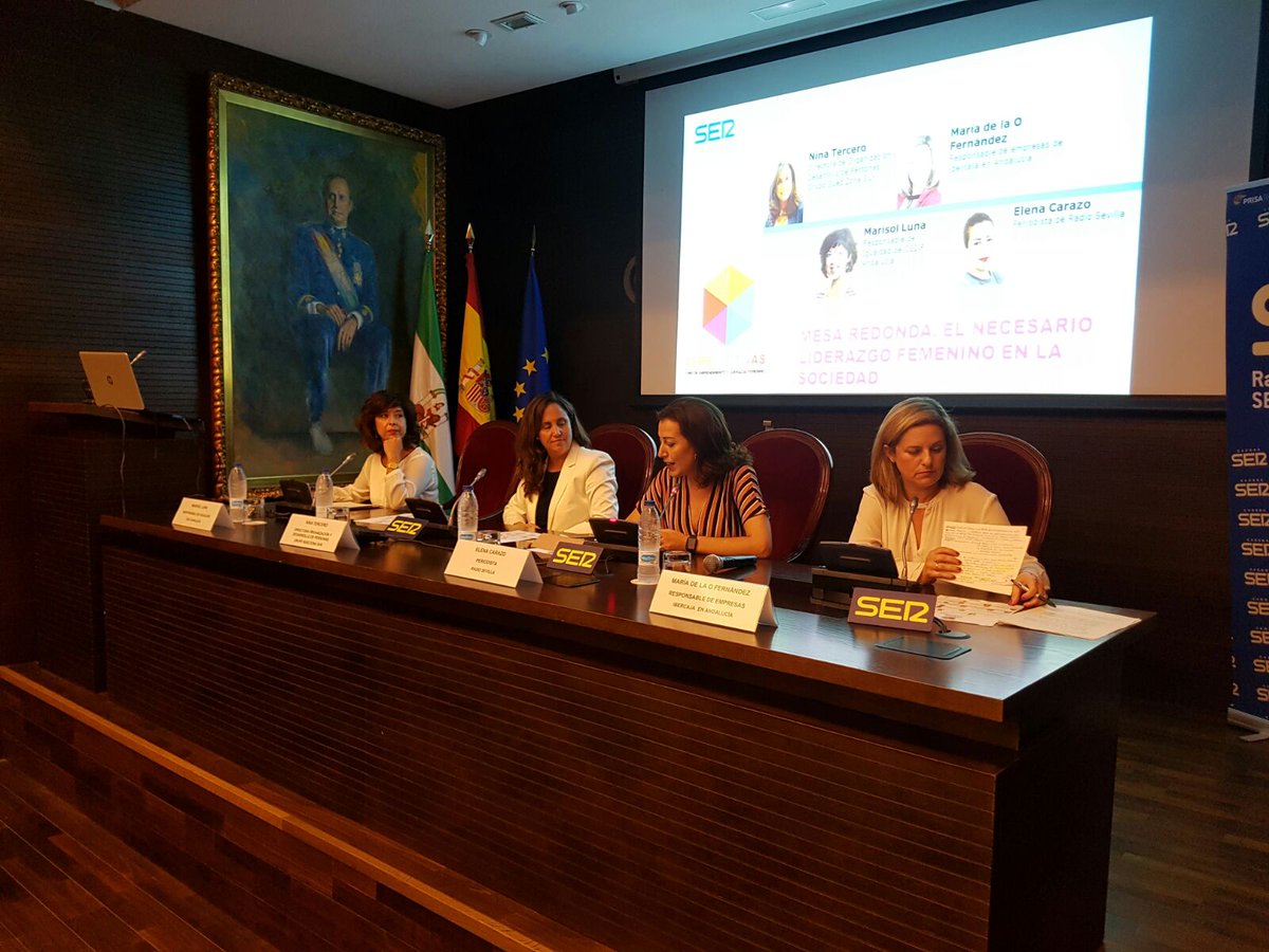 InfoHidralia's tweet photo. Participamos en la segunda mesa de #perspectivasSER: El necesario liderazgo femenino en la sociedad. @RadioSevilla #Igualdad https://t.co/rEJtscNDM7