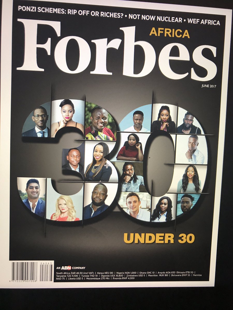 Knightganje's tweet photo. Truly blessed to be a part of the @forbesafrica 30under 30. It's an absolute honour. I'm truly humbled. Please get your copy instores now https://t.co/Z9SreP0XHN