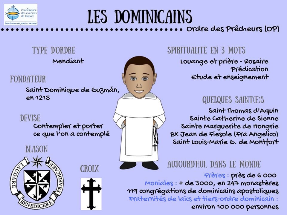 OrdreDominicain's tweet photo. Les Dominicains pour les nuls ! 
Un mémo de @Eglisecatho https://t.co/t4tIvWqDiQ