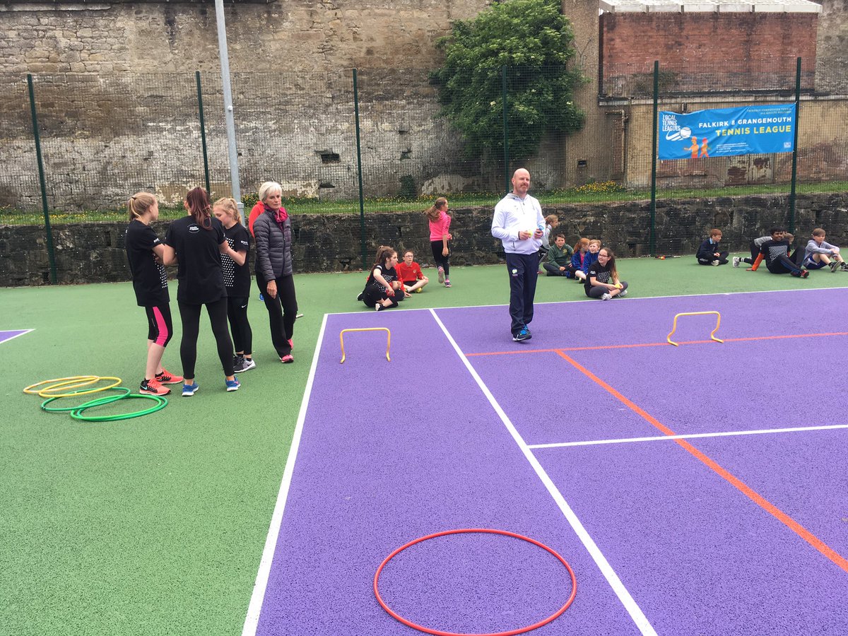St Mungos launch the School of Tennis. Fun activities for the primaries with Judy Murray and Kris Souter