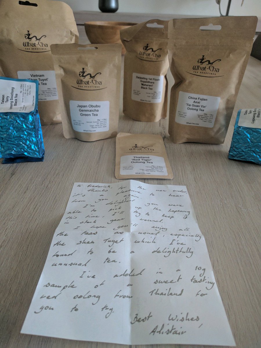That feeling when a new batch of great tea arrives! Thanks <a href="/What_Cha_Tea/">What-Cha</a>