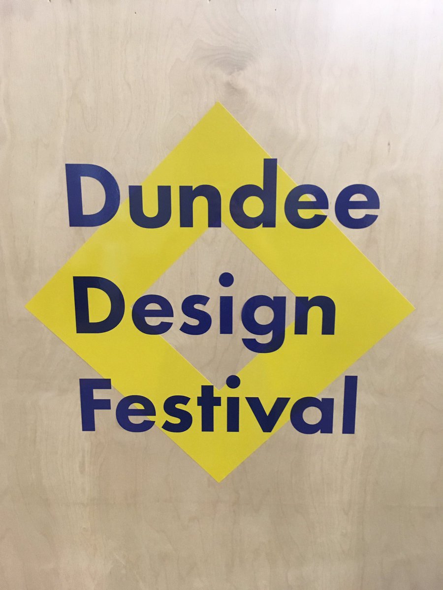 Today is the last day of @DesignDundee festival! Go check it out at West Ward Works...