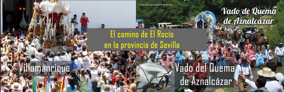 DIPUSEVI's tweet photo. Desde mañana, retransmitimos en directo el paso de Hdades de #ElRocio por el Vado de #ElQuema y #Villamanrique https://t.co/mdXhVRUSfu https://t.co/cXJhUHkKgp