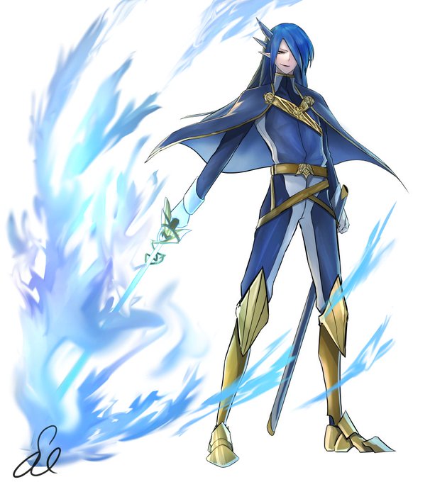 以前カラー付きで載せれなかったキャラを描きました。
設定は考えてるんですが名前は決まってないです、二つ名持ちで多分「蒼刀の〜」になります。 