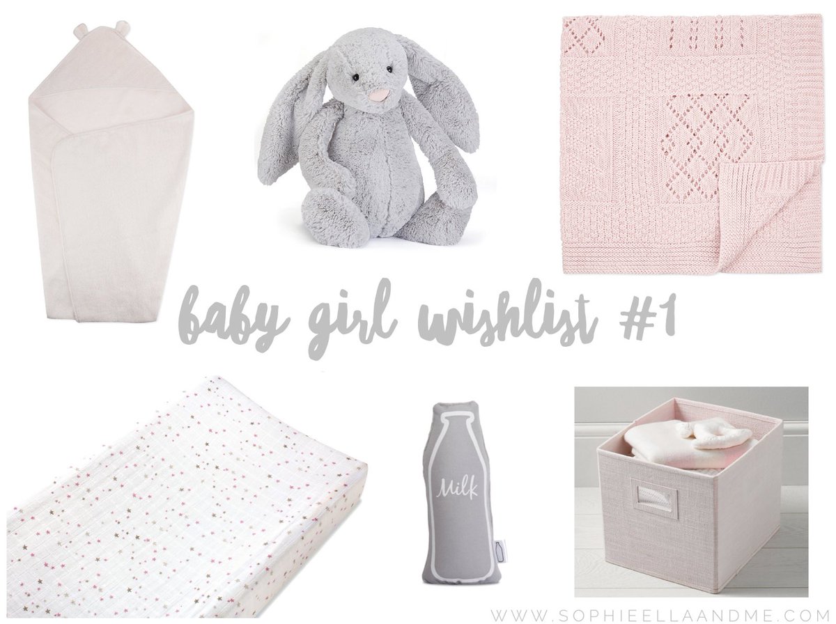 A little baby girl wishlist featuring items from <a href="/thewhitecompany/">The White Company</a>, <a href="/adenandanais/">aden + anais®</a>, <a href="/milkcollective/">Milk Collective</a> &amp; Jellycat!

sophieellaandme.com/2017/05/baby-g…