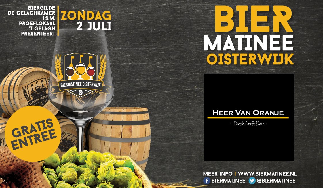 De 17e deelnemer aan het Biermatinee: Heer van Oranje (@HeerVanOranje) #Biermatinee #Oisterwijk