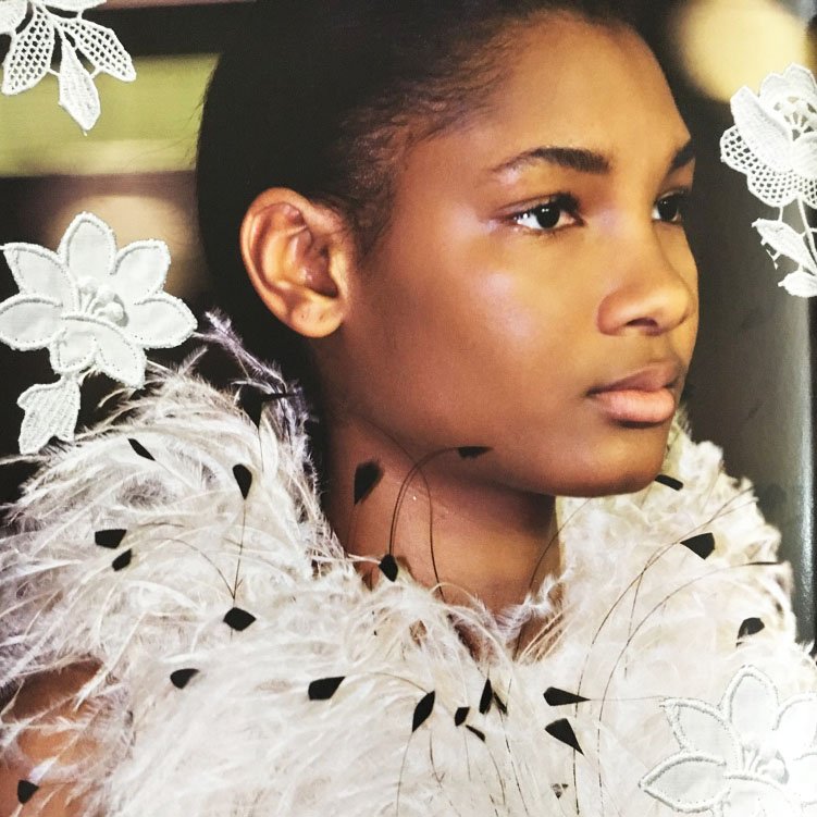 Fresh and feminine designs from  @balenciaga. We love the balance of structured shapes with soft and delicate feathers.